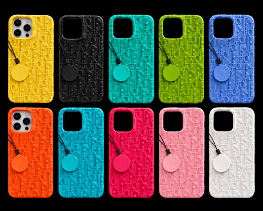 CD monogram Multicolored Iphone Cases