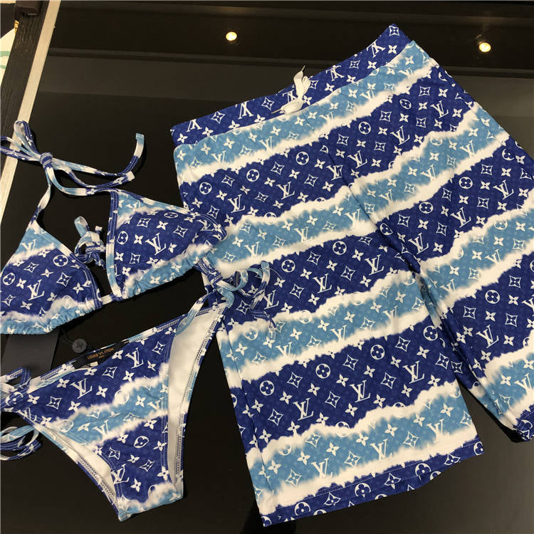 V Couple Bathing Suit Set
