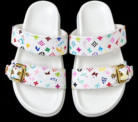 Multicolor V Sandals