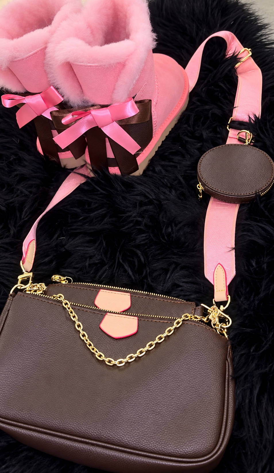 Pink monogram Set