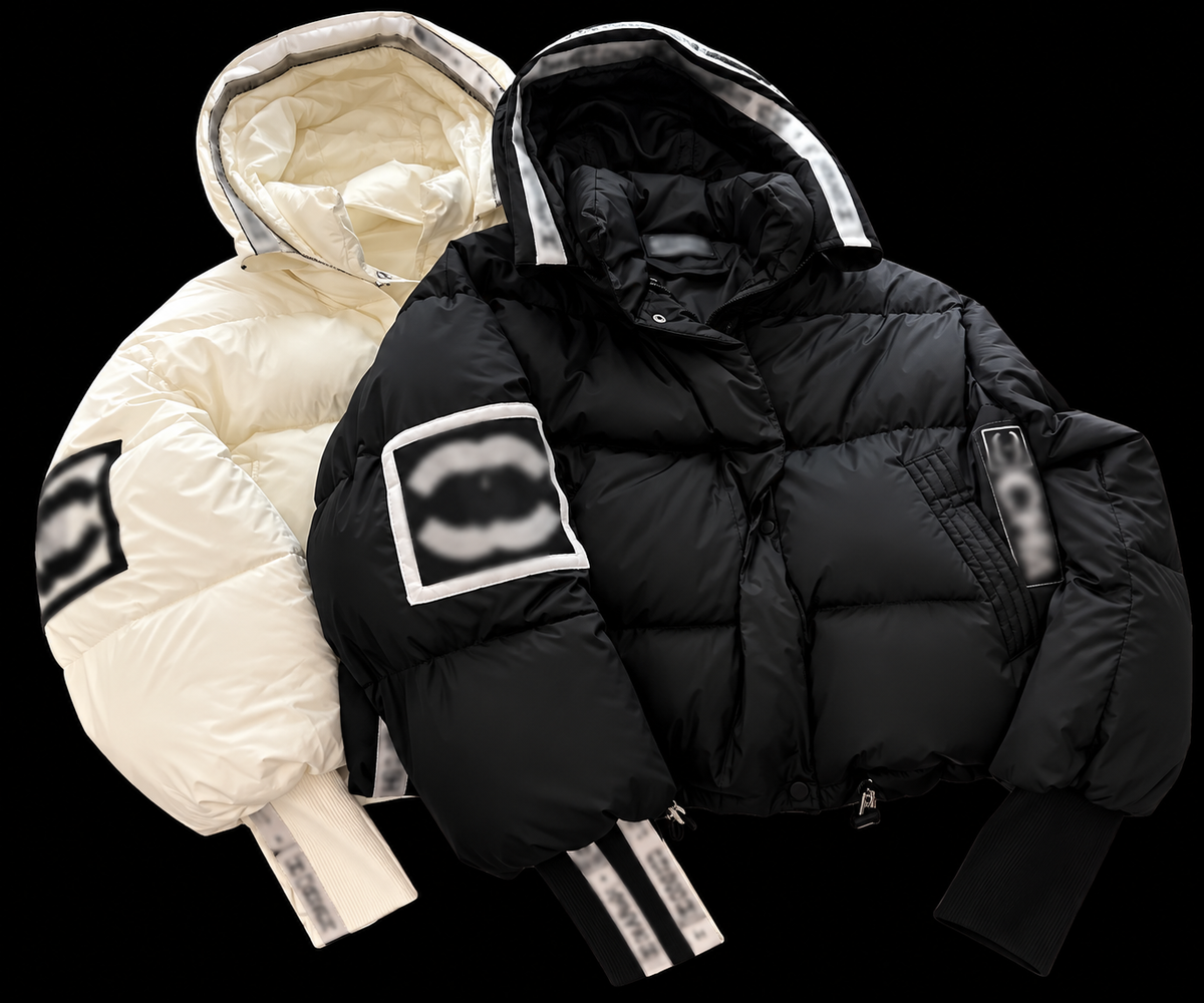 Winter Glam Cropped Puffer Jacket