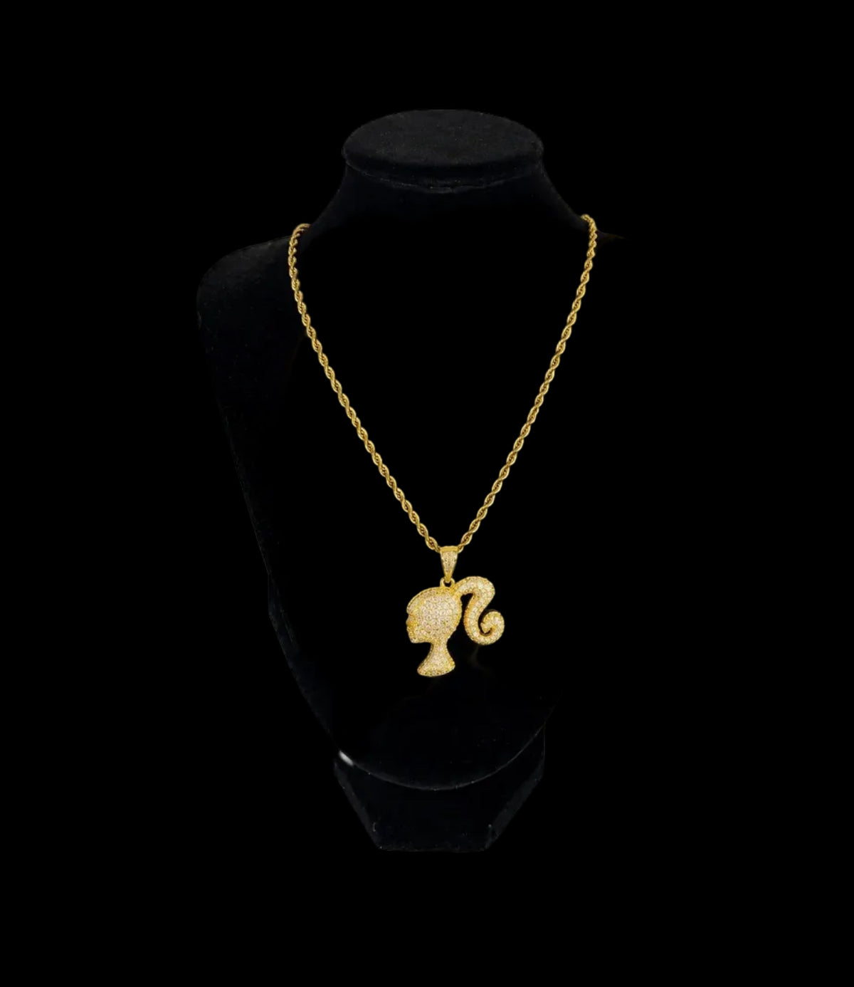 Barbie Full Diamond Necklace GOLD